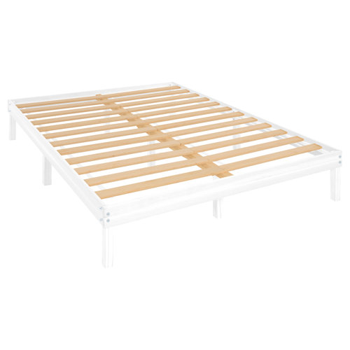 Ebern Designs Eimuntas 14 inch Solid Wood Platform Bed, No Squeak Bed